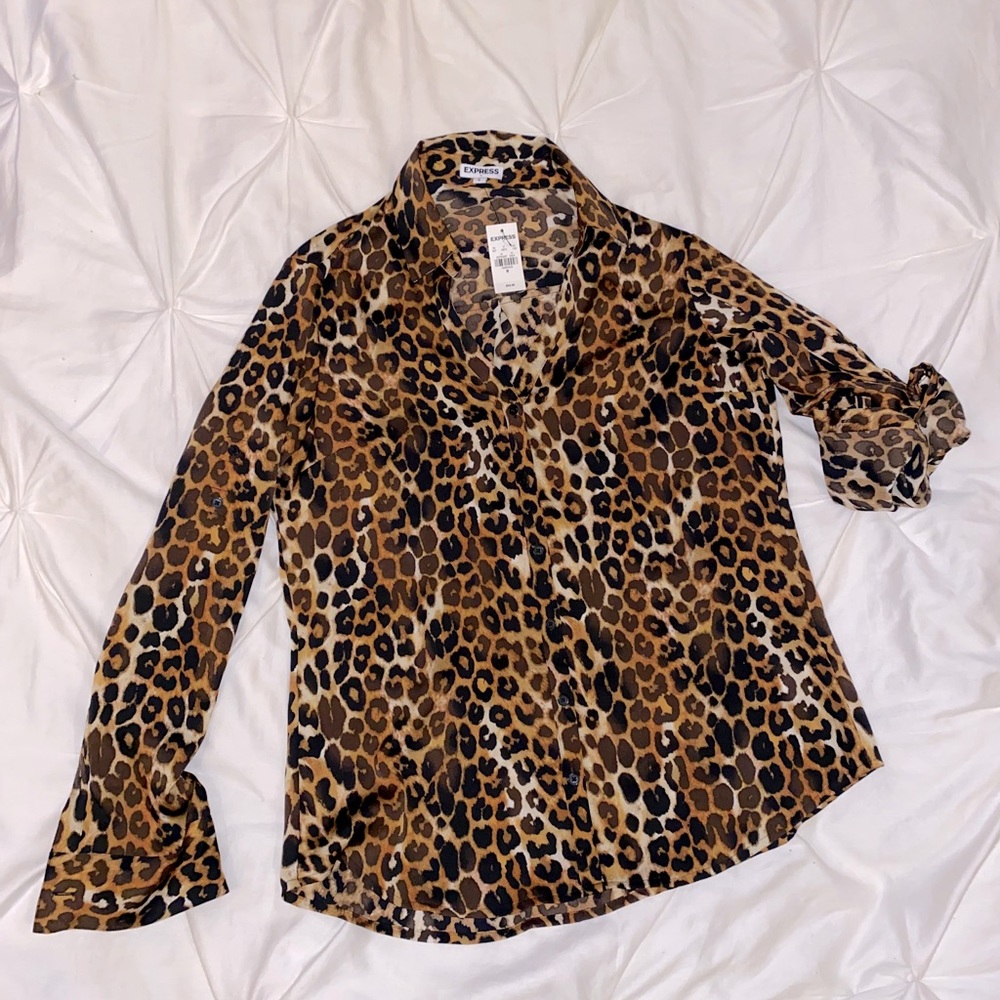 Express Leopard Blouse